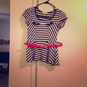 Black and White Stripy Shirt