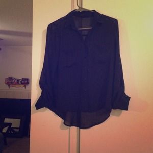Black Sheer Shirt