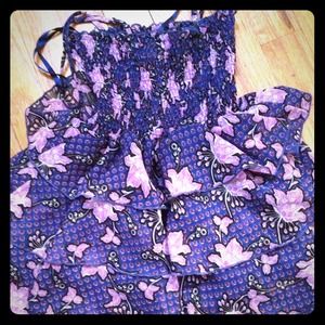 Frilly tube top w straps