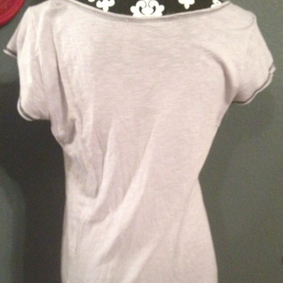 Gray Ruffled Top - Picture 3 of 4