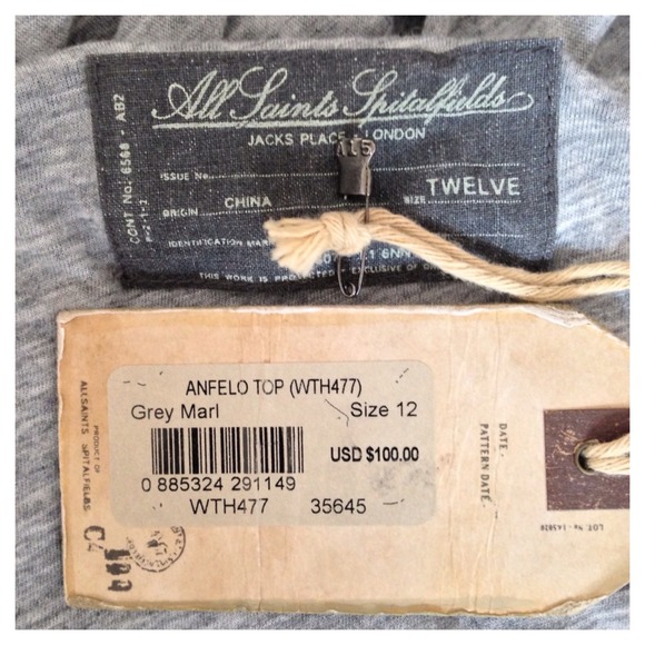 👛<SOLD>👛🎉HOST PICK 12/8🎉NWT ALL SAINTS Anfelo - Picture 4 of 4