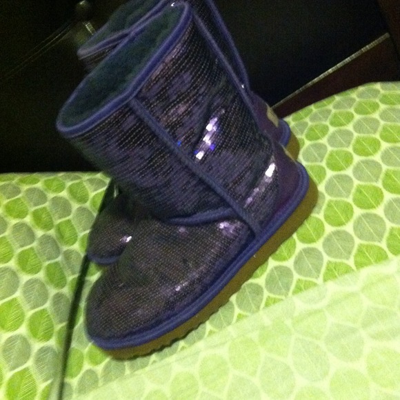 Purple sequins uggs