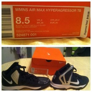 Girls Nike basketball shoes.