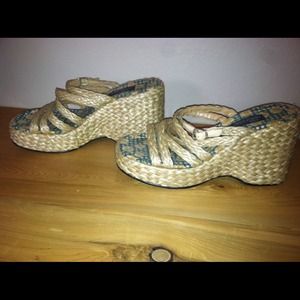 Wedge sandals. SOLD!!