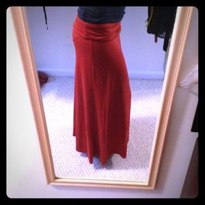 💚Reserved💚Burnt orange Maxi skirt from Nordstrom