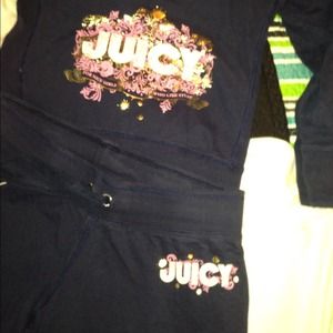 Juicy Couture jogging suit top and bottom