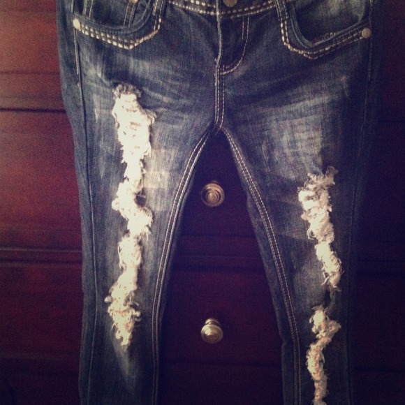 Ripped Blue jeans