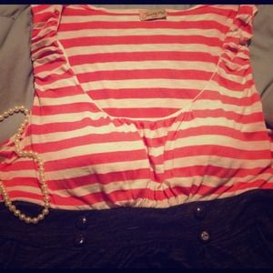 Orange and white nautical tank dress!