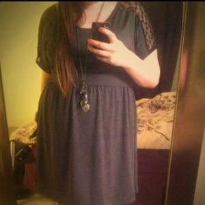 Grey and black dress plus size