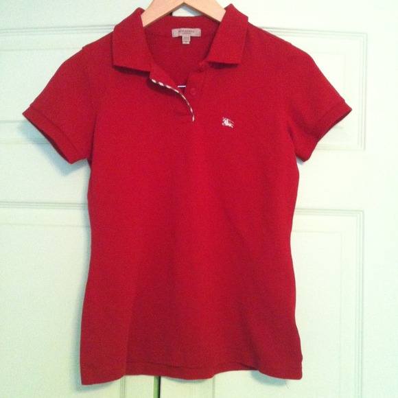 Burberry London Red Polo