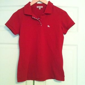 Burberry London Red Polo