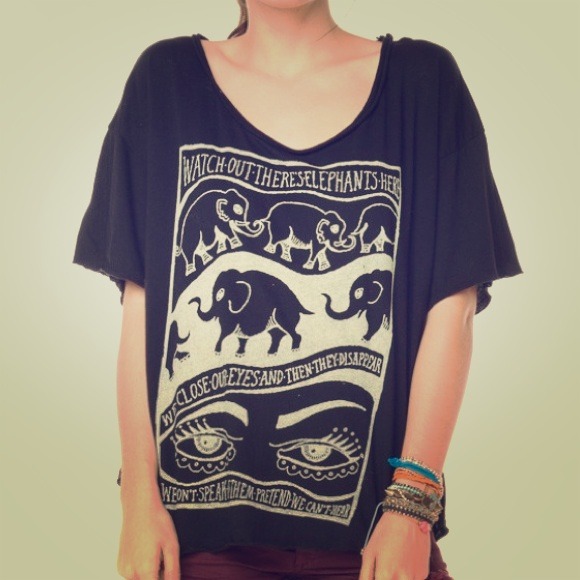 Brandy Melville Elephant Tee
