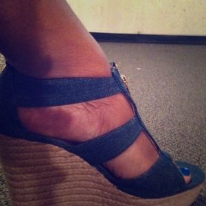 Blue jean wedge
