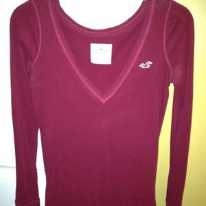 Medium Hollister Maroon Shirt