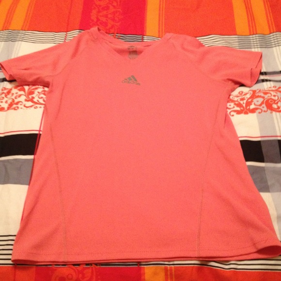 Salmon Adidas shirt