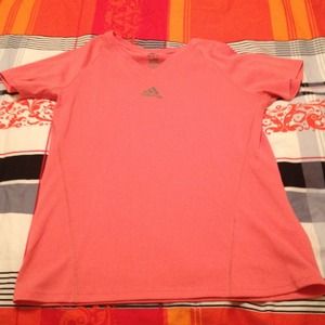 Salmon Adidas shirt