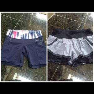 Lulu lemon running shorts