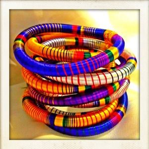 Silk threaded Bangles (Colors available)