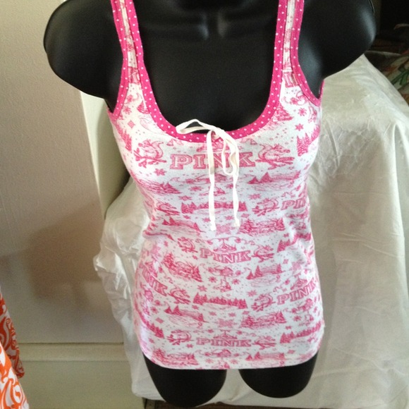 SOLD @lunatk bundle VS Pink tank size Small