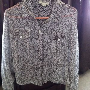 Magazine sheer blouse. Sz M