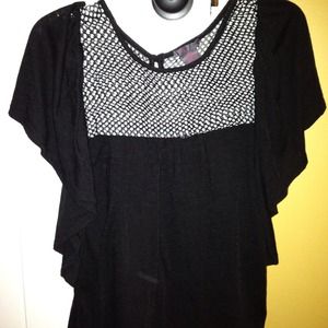 Large fire Los Angeles polka dot black shirt