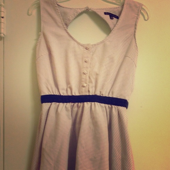 SOLD!! Lucca couture blue and white striped