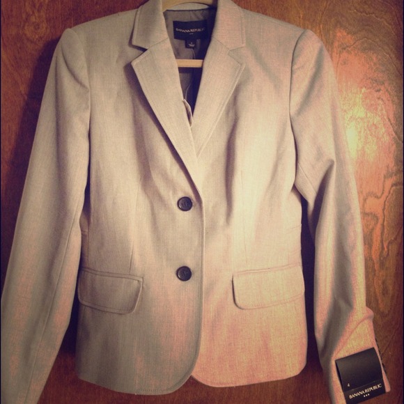 New Banana Republic Gray Blazer