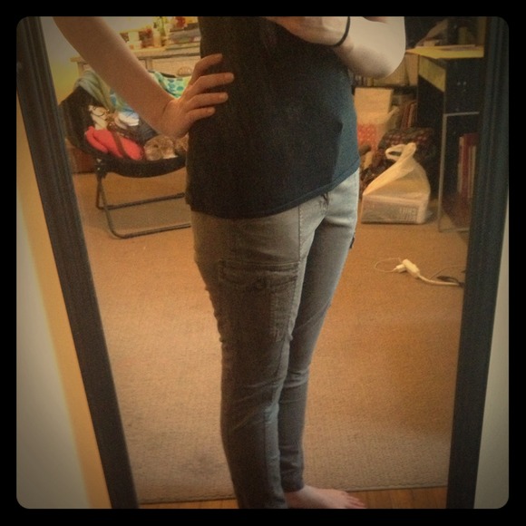 ❗REDUCED❗Old Navy olive green cargo skinnys