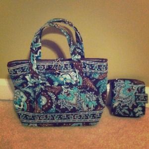 Vera Bradley tote and wallet