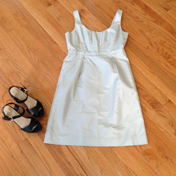 J-Crew grayish/silver knew length party dress