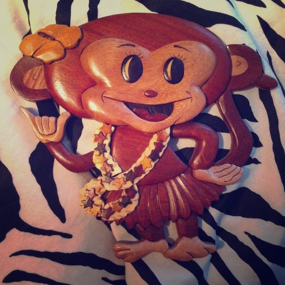 Carved Hawaiian monkey