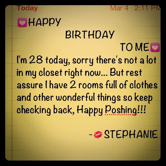 ❤HAPPY BIRTHDAY TO MOI❤
