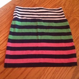 ✋SOLD✋Stripped tube skirt