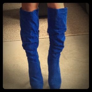 🚫 Bundled 🚫Bright Blue Suede like Platform High