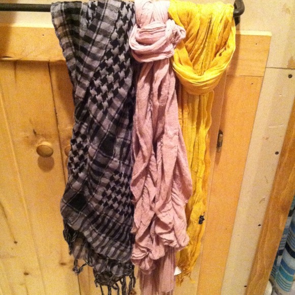 3 scarves