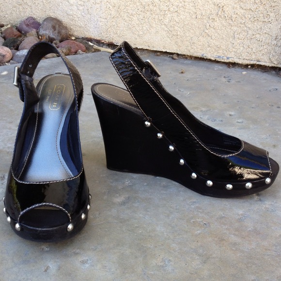 Coach Sling-Back Wedges