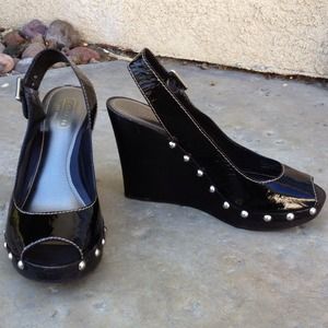 Coach Sling-Back Wedges