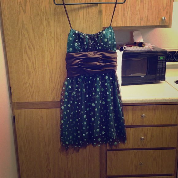 Knee high evening dress