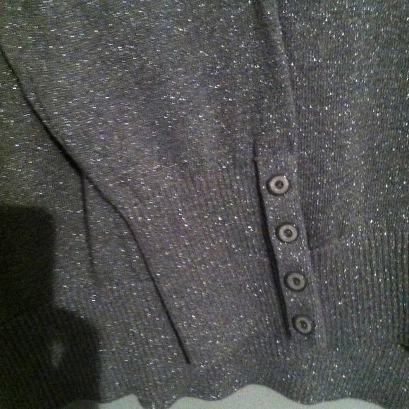 🔴SOLD🔴Lane Bryant Gray Shimmer Sweater - Picture 2 of 4