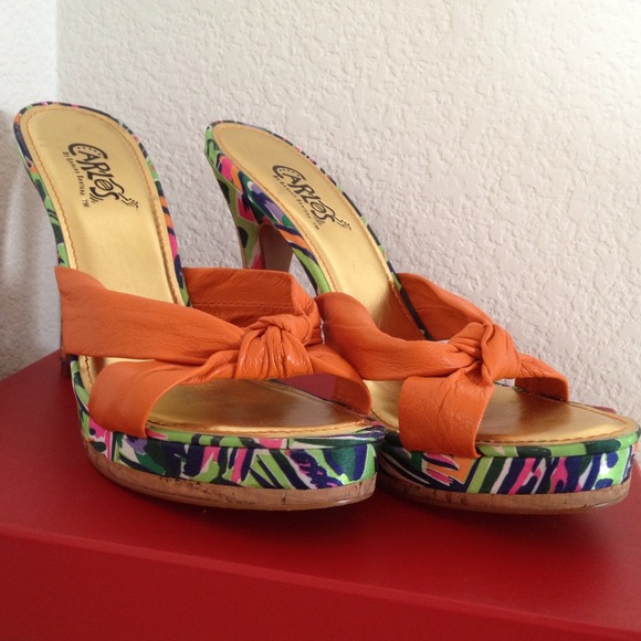 Carlos by Carlos Santana Orange Sandal - Picture 2 of 4