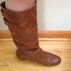 Madden Girl cognac boots