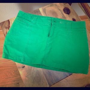 Green short skirt