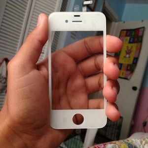⛔⛔TRADED⛔⛔iPhone 4 white front glass, NWT
