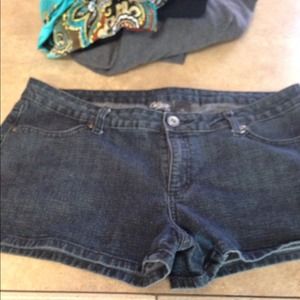 Blue jean shorts