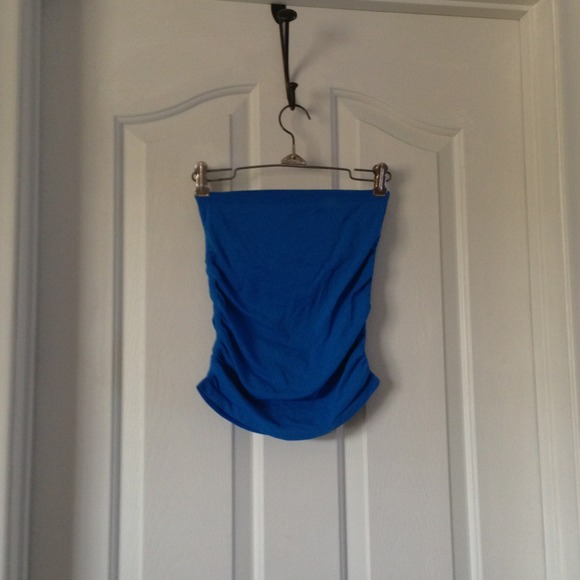 Blue tube top