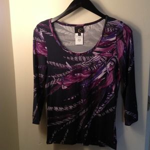 Just Cavalli 3/4 sleeve top