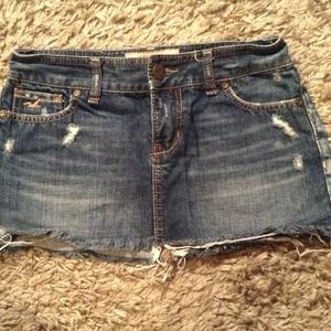 Hollister jean skirt