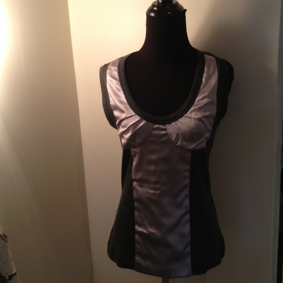 Dolce & Gabbana grey silk and dark grey t-shirt