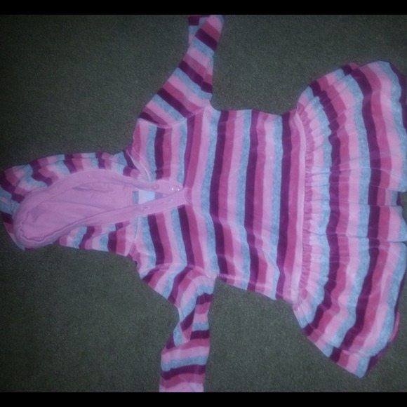 **SOLD** Gap Kids, velour hoodie bubble dresses - Picture 2 of 3
