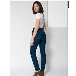 American apparel high waisted jeans worn once!